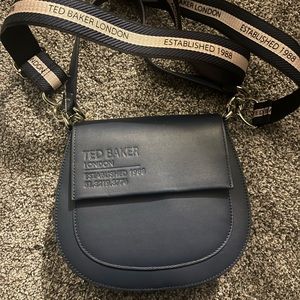 Ted Baker navy Darcell saddle bag